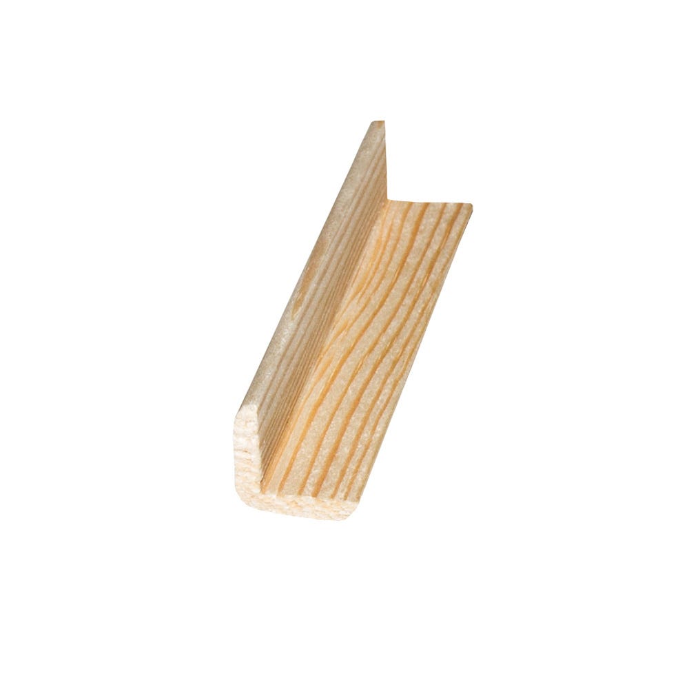 34mm x 34mm Richard Burbidge Pine Basic Angle Moulding Pack of 10 CRN6008
