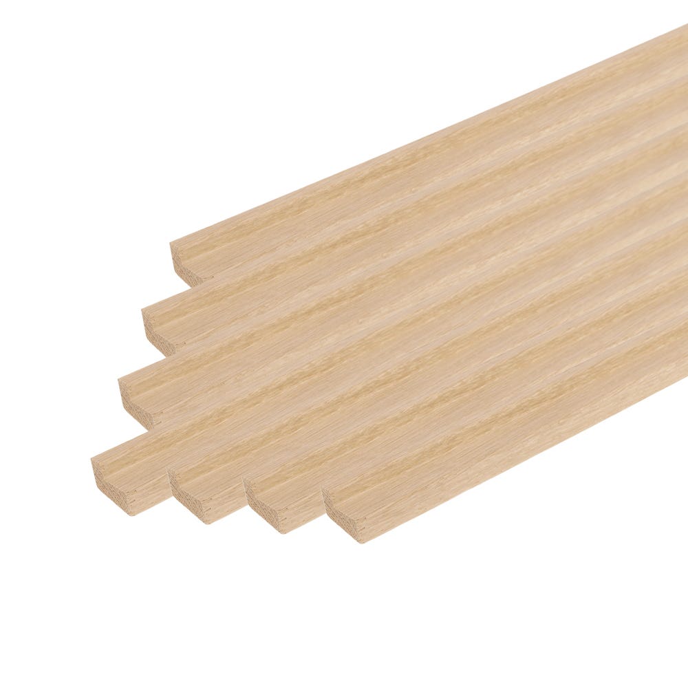 26mm x 22mm Richard Burbidge White Oak Fire Check Bead Moulding Pack of 15 DRS5001