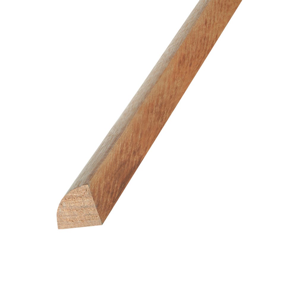 16mm Richard Burbidge Dark Hardwood Back-off Quadrant Moulding Pack of 15 CRN1003