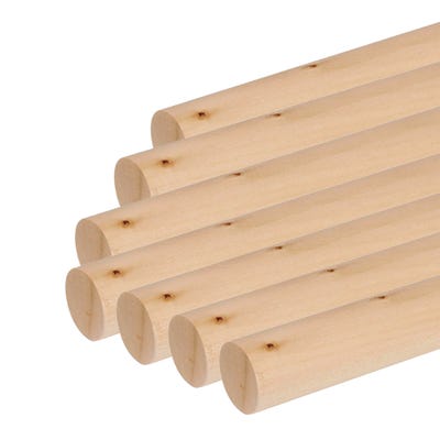 28mm Richard Burbidge Light Hardwood Dowel 2400mm Pack of 10 DOW2008