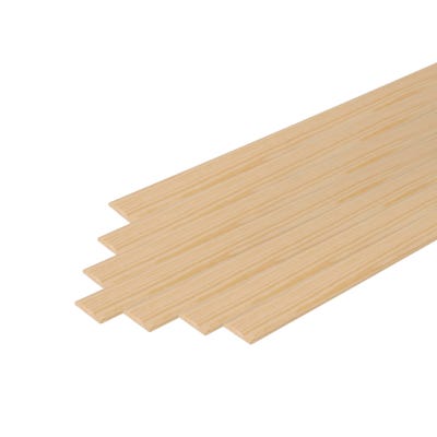 29mm x 4mm Richard Burbidge Pine D Shape Moulding 2400mm Pack of 20 COV6007