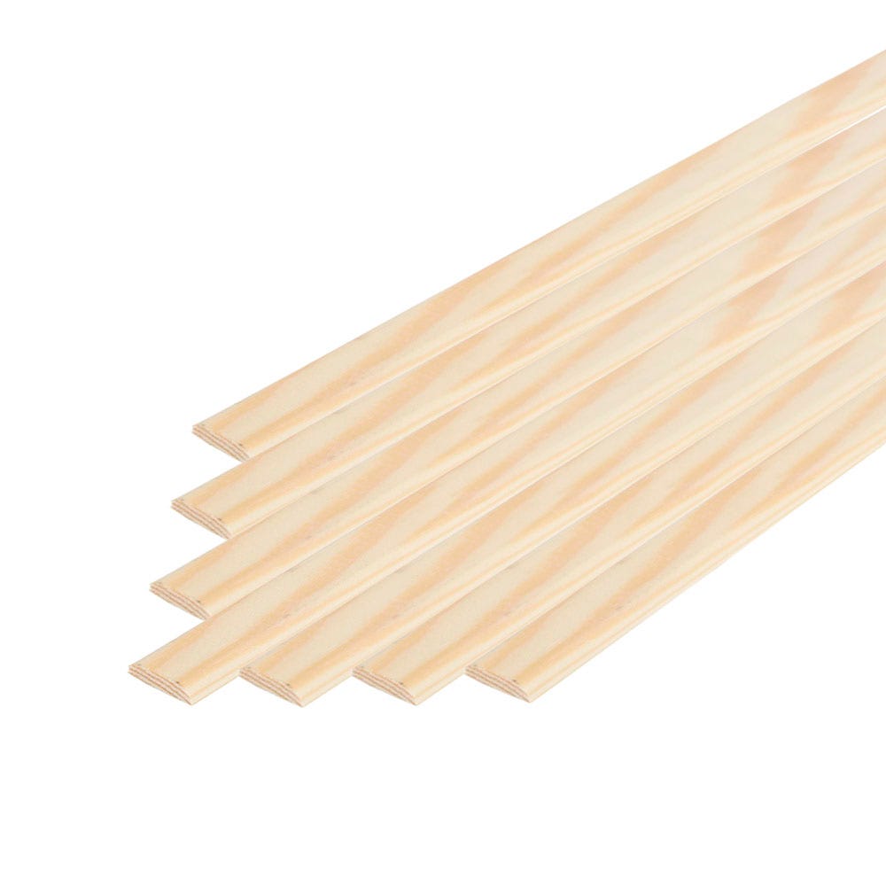 21mm x 4mm Richard Burbidge Pine D Shape Moulding 2400mm Pack of 20 COV6006