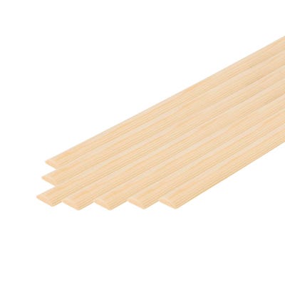 18mm x 5mm Richard Burbidge Pine Half Round Moulding 2400mm Pack of 20 COV6014