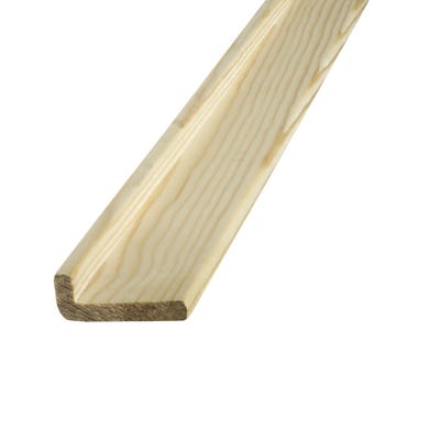 33mm x 12mm Richard Burbidge Pine Round Edge Moulding Pack of 10 CRN6010