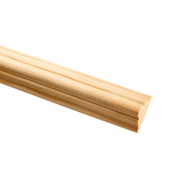 33mm x 15mm Richard Burbidge Pine Double Astragal Moulding Pack of 10 DEC6034