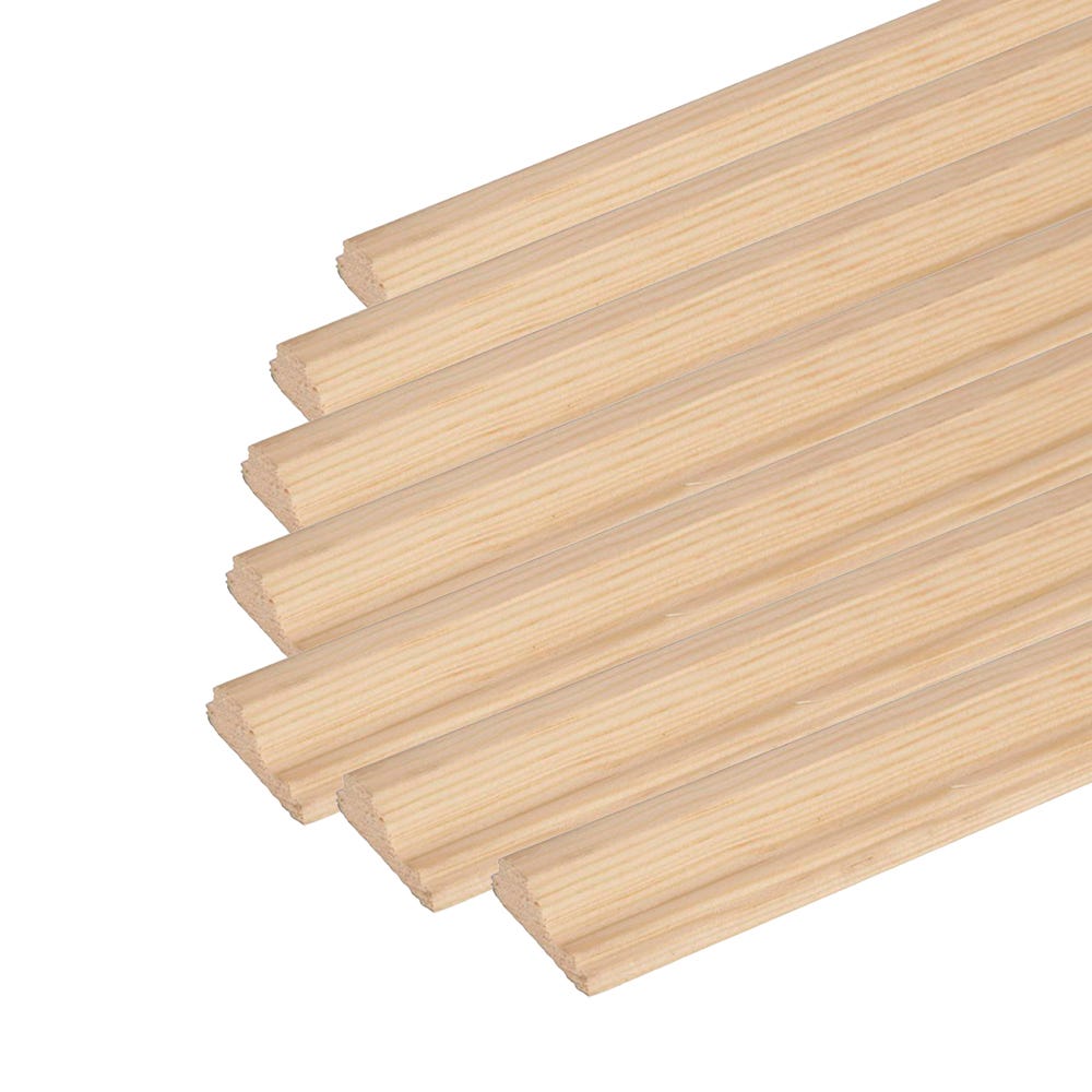 32mm x 12mm Richard Burbidge Pine Panel Moulding Pack of 24 DEC6020