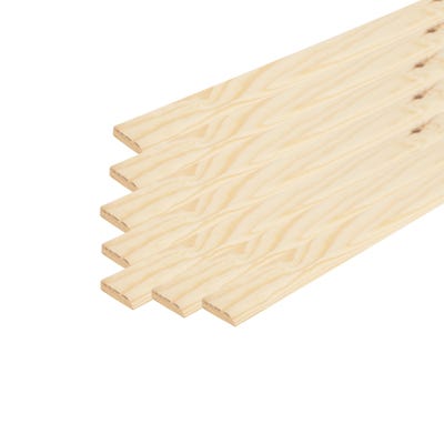 34mm x 8mm Richard Burbidge Pine Flat D Shape Moulding 2400mm Pack of 20 COV6001