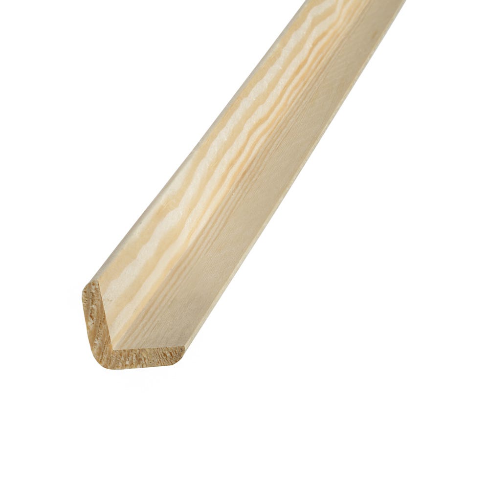 20mm x 20mm Richard Burbidge Pine Basic Angle Moulding Pack of 20 CRN6006