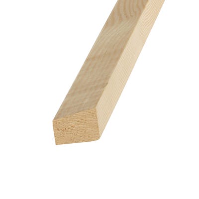 15mm x 12mm Richard Burbidge Pine Angled Bead Moulding Pack of 16 WDW6009