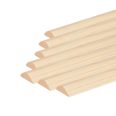 34mm x 12mm Richard Burbidge Pine Double Astragal Moulding Pack of 16 DEC6033