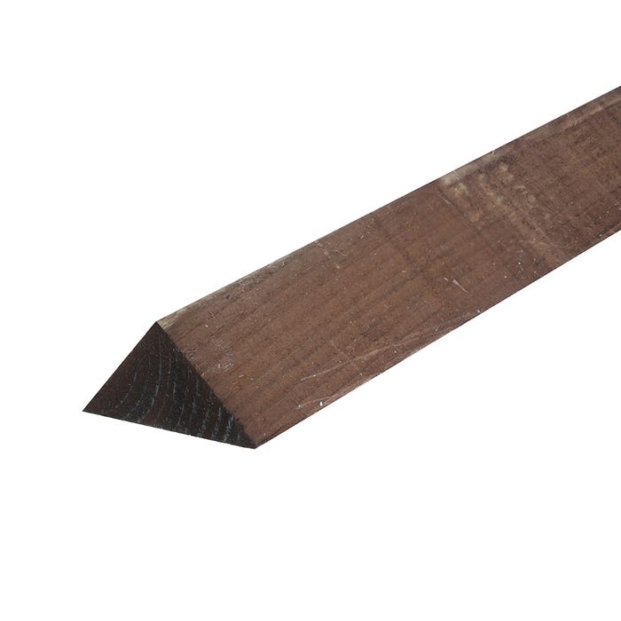 75mm x 75mm x 3000mm Brown Treated Arris Rail