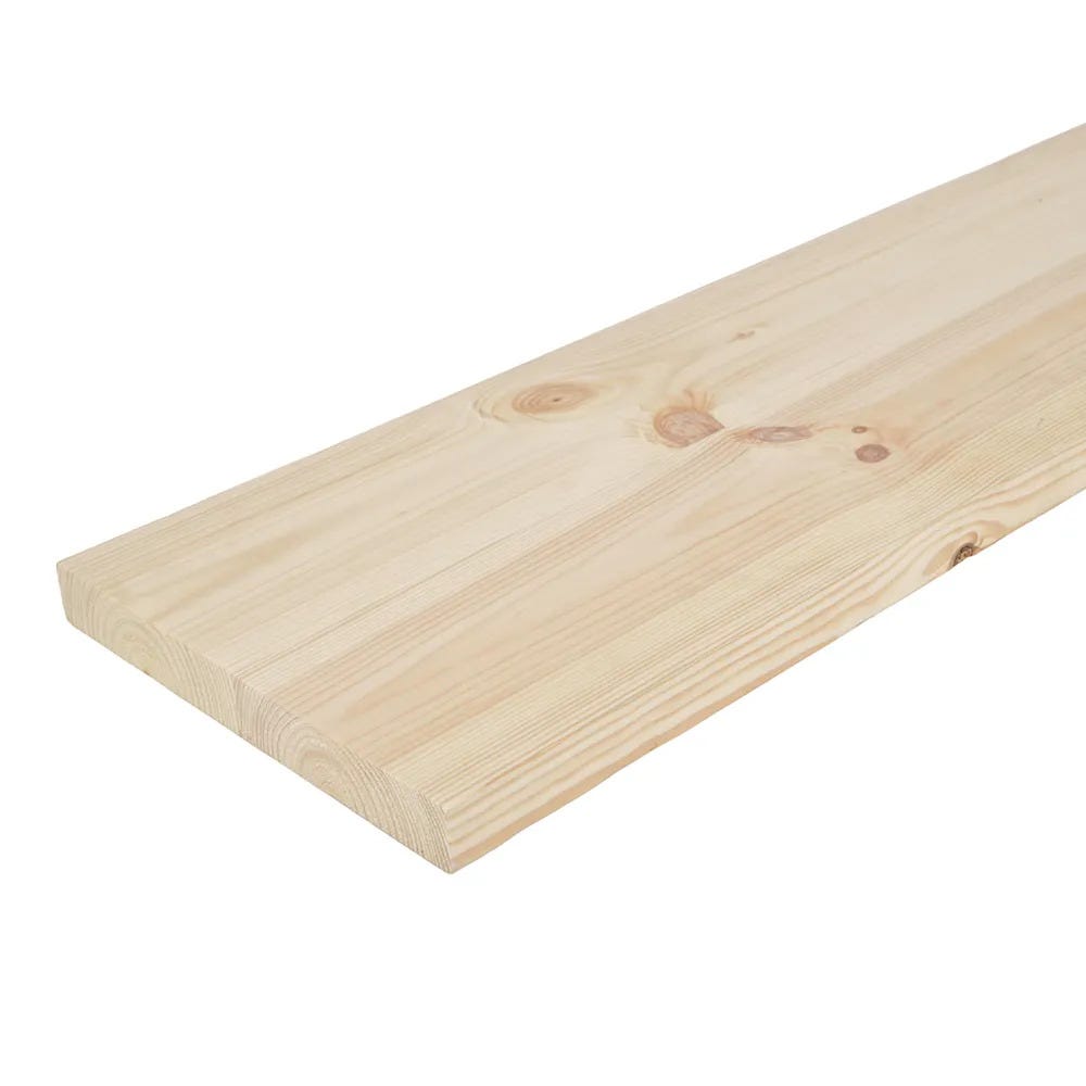 32mm x 250mm Laminated Softwood PAR Timber (1.25'' x 9.5'') Finish 27mm x 244mm