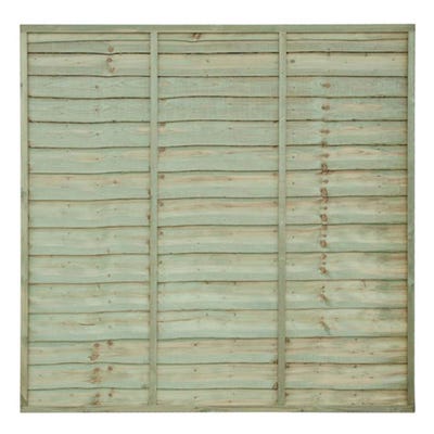 5' x 6' Superior Green Treated Timber Lap Panel