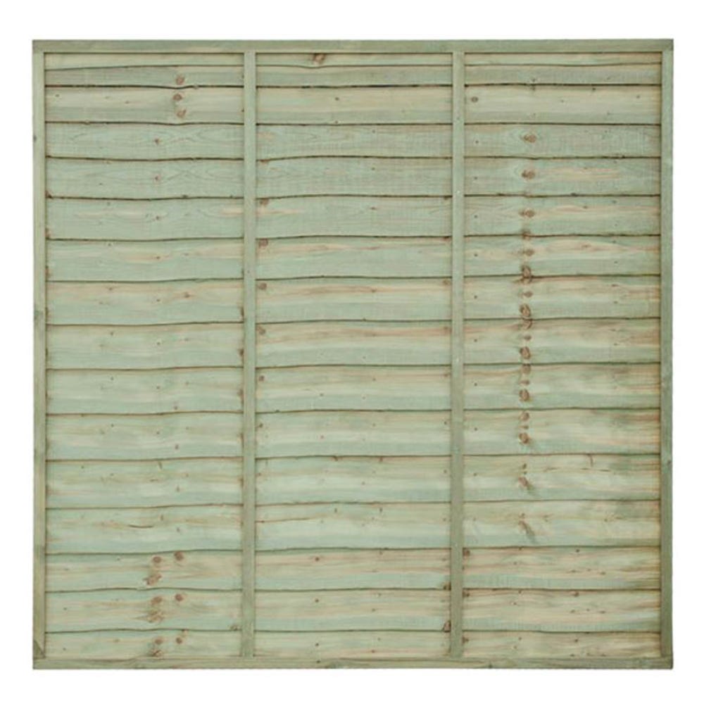 6' x 6' Superior Green Treated Timber Lap Panel