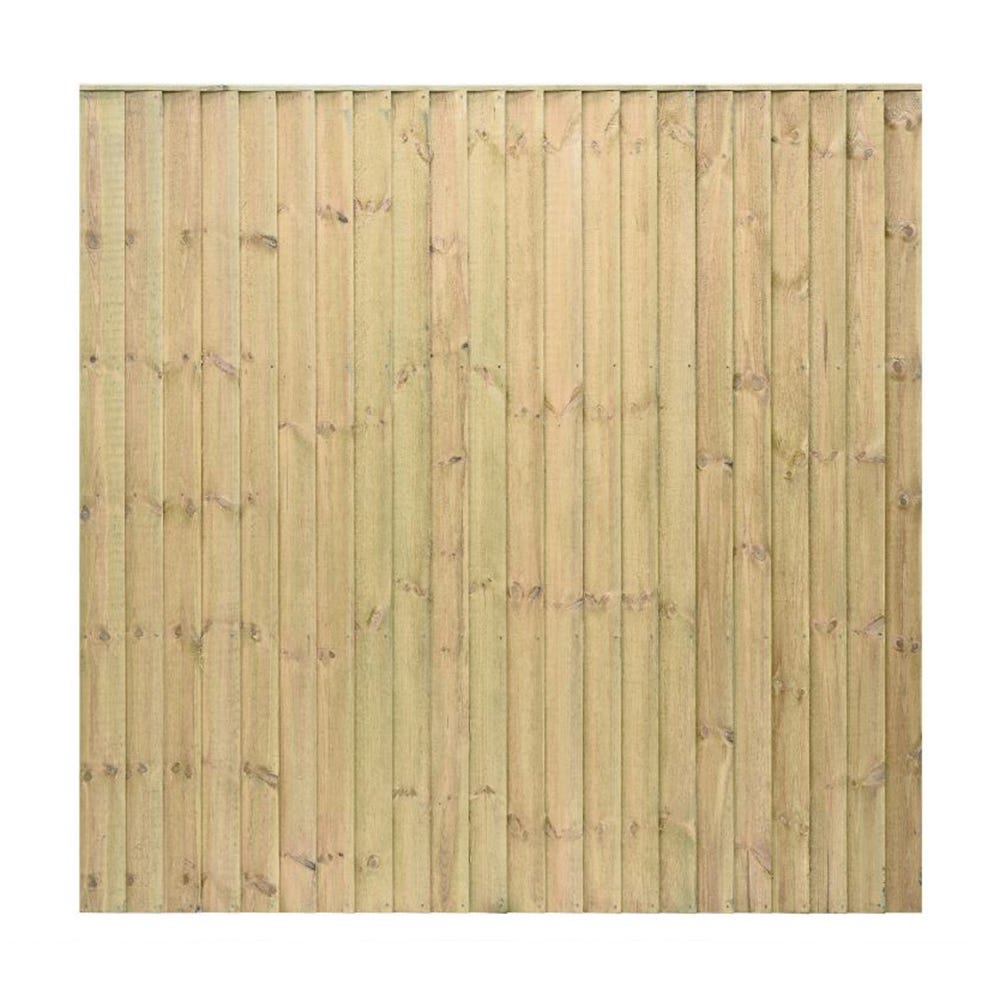 5' x 6' Grange Feather Edge Green Treated Timber Fence Panel