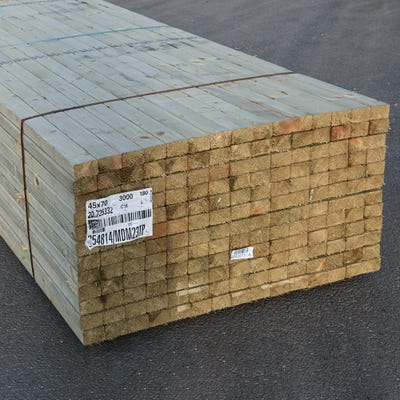 47mm x 75mm Treated Carcassing Timber 3000mm (3'' x 2'') Pack of 180