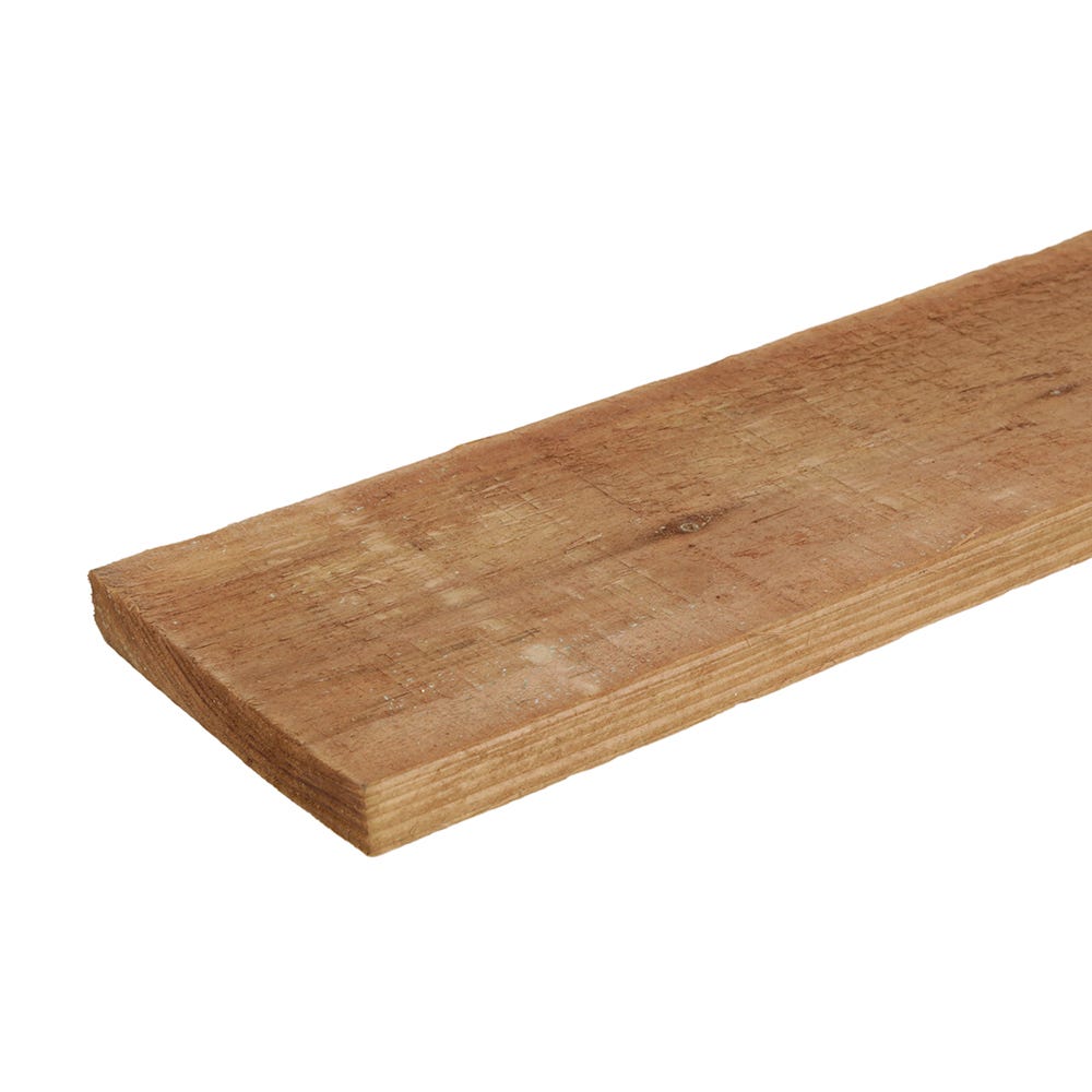 6'' x 1'' x 10' Brown Treated Gravel Board