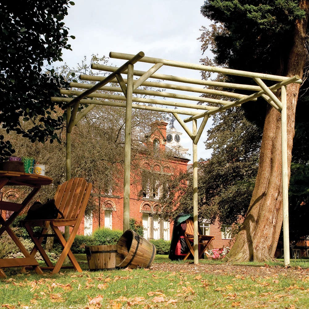 Grange Pressure Treated Rustic Rose Pergola