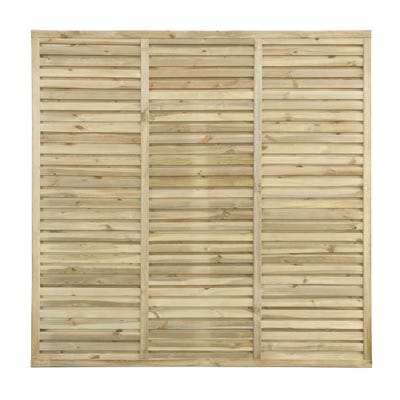 6' x 6' Grange Contemporary Vogue Treated Timber Fence Panel