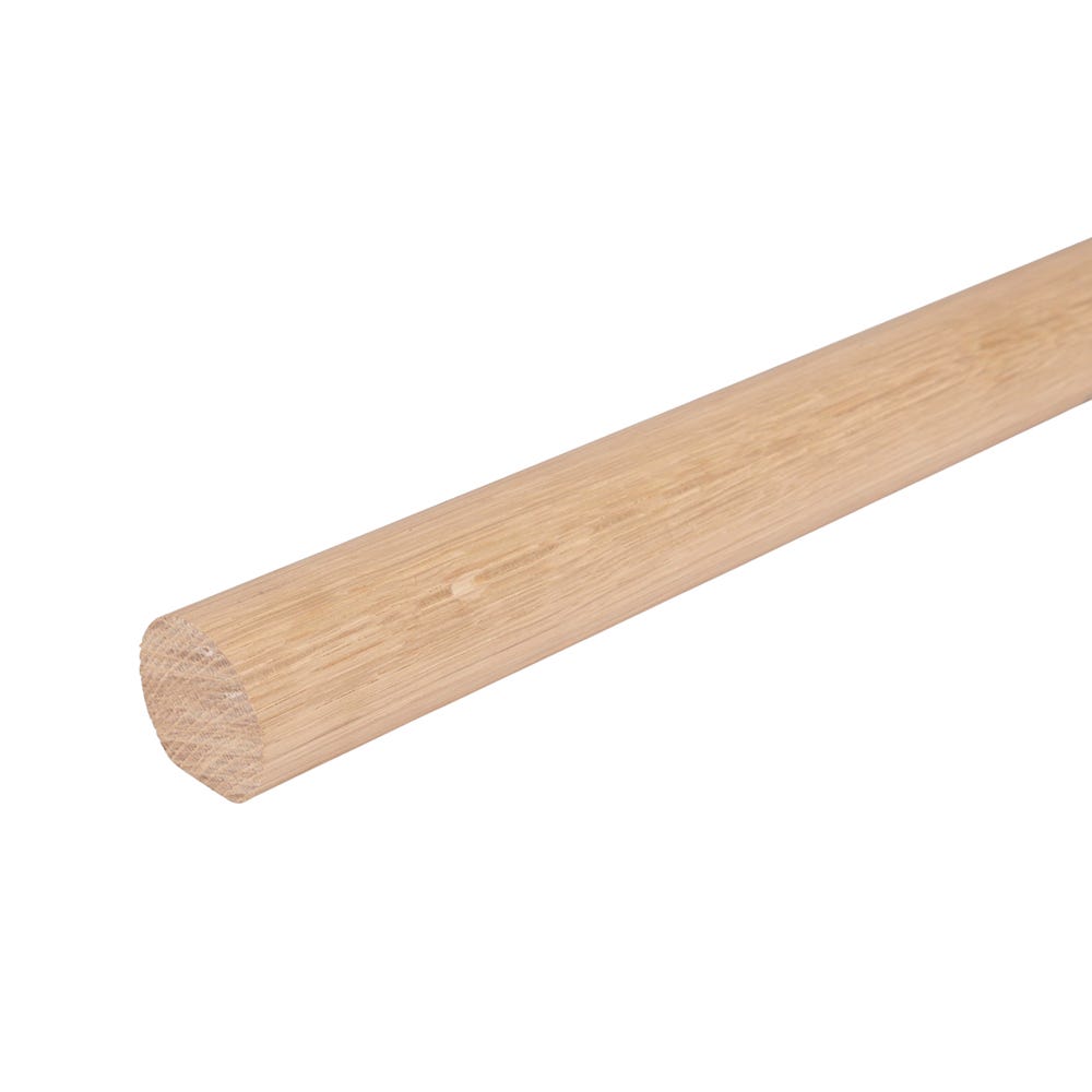 42mm x 45mm White Oak Mopstick Handrail