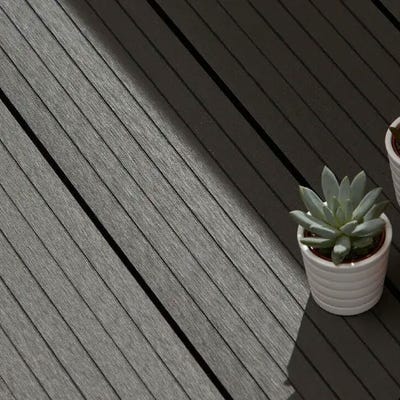 23mm x 138mm HD Deck X Composite Decking Silver 3600mm