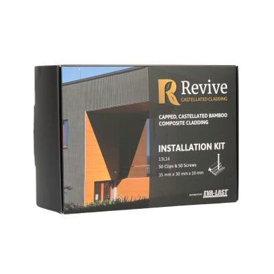 Eva-Last Revive Castellated Cladding Clips & Screws Pack of 50