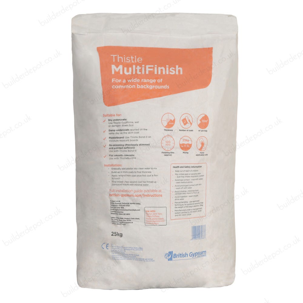 British Gypsum Thistle Multi Finish 25Kg
