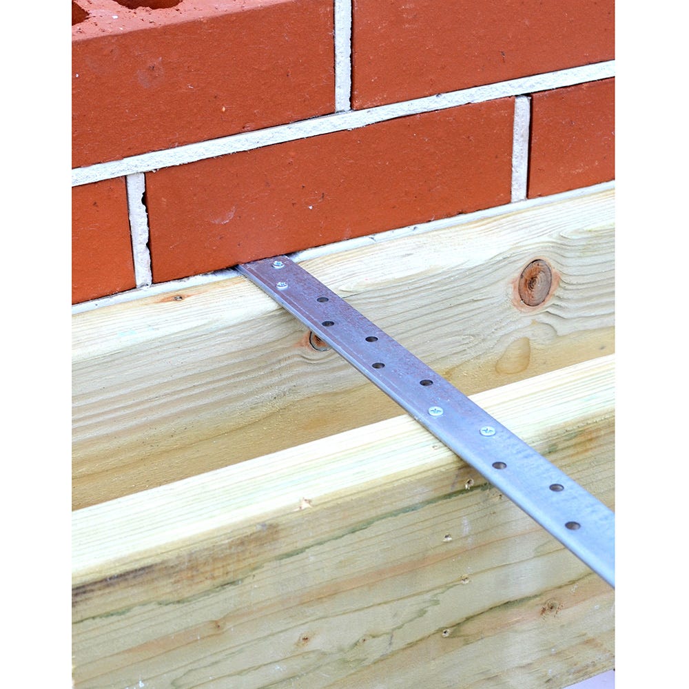 1200mm Speed Pro Heavy Duty Flat Restraint Strap Galvanised 4mm x 27.5mm