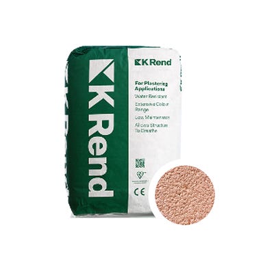 K Rend Silicone K1 Sandstone Scraped Render Coat 25Kg Pallet of 40