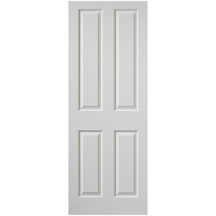 Premdor Internal White Primed Moulded Woodgrain 4 Panel Fd30