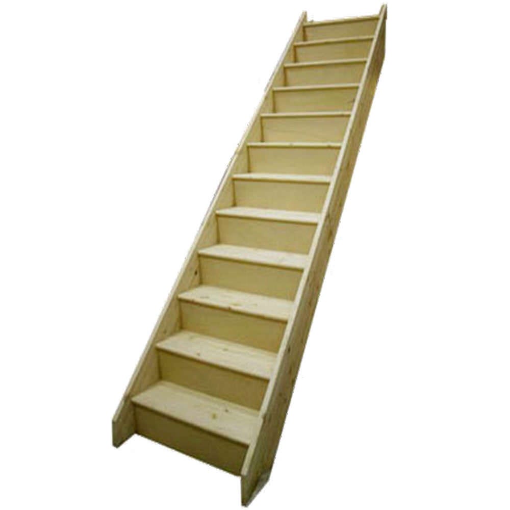 JeldWen Standard Timber 12 Tread Straight Staircase