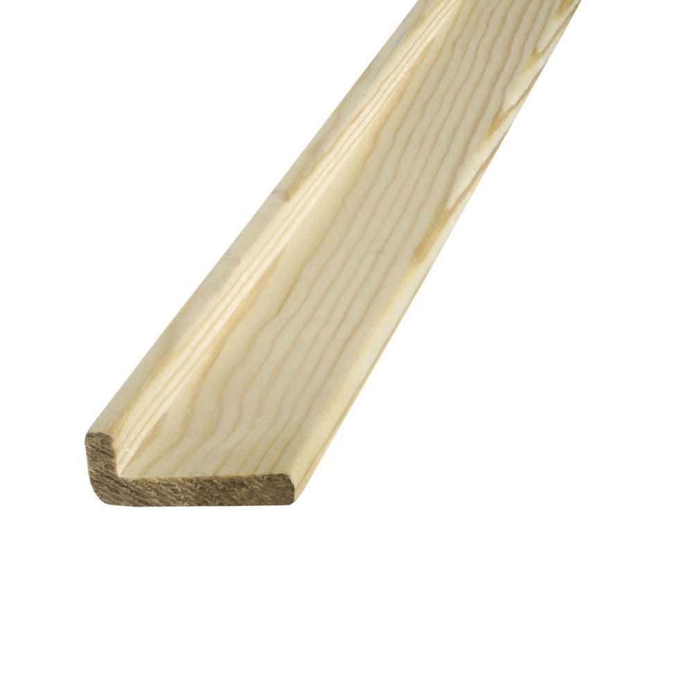 33mm x 12mm Richard Burbidge Pine Round Edge Moulding CRN6010