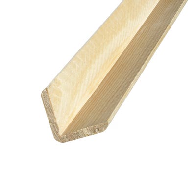 27mm x 27mm Richard Burbidge Pine Basic Angle Moulding 2400mm CRN6007