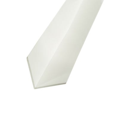 12mm x 12mm Richard Burbidge Plastic Angle Moulding 2400mm CRN7001