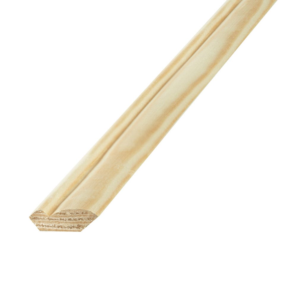 15mm x 12mm Richard Burbidge Pine Glass Bead Moulding WDW6005