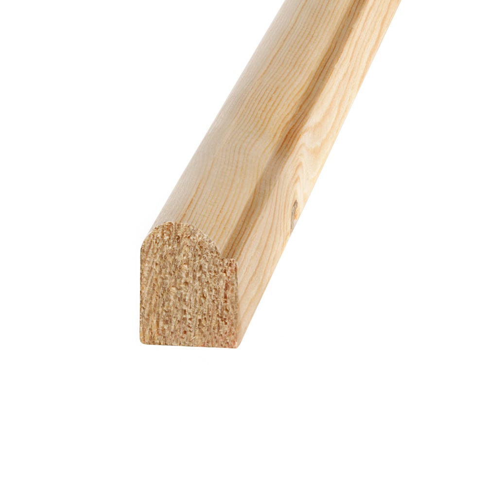 20mm x 15mm Richard Burbidge Pine Staff Bead Moulding WDW6010