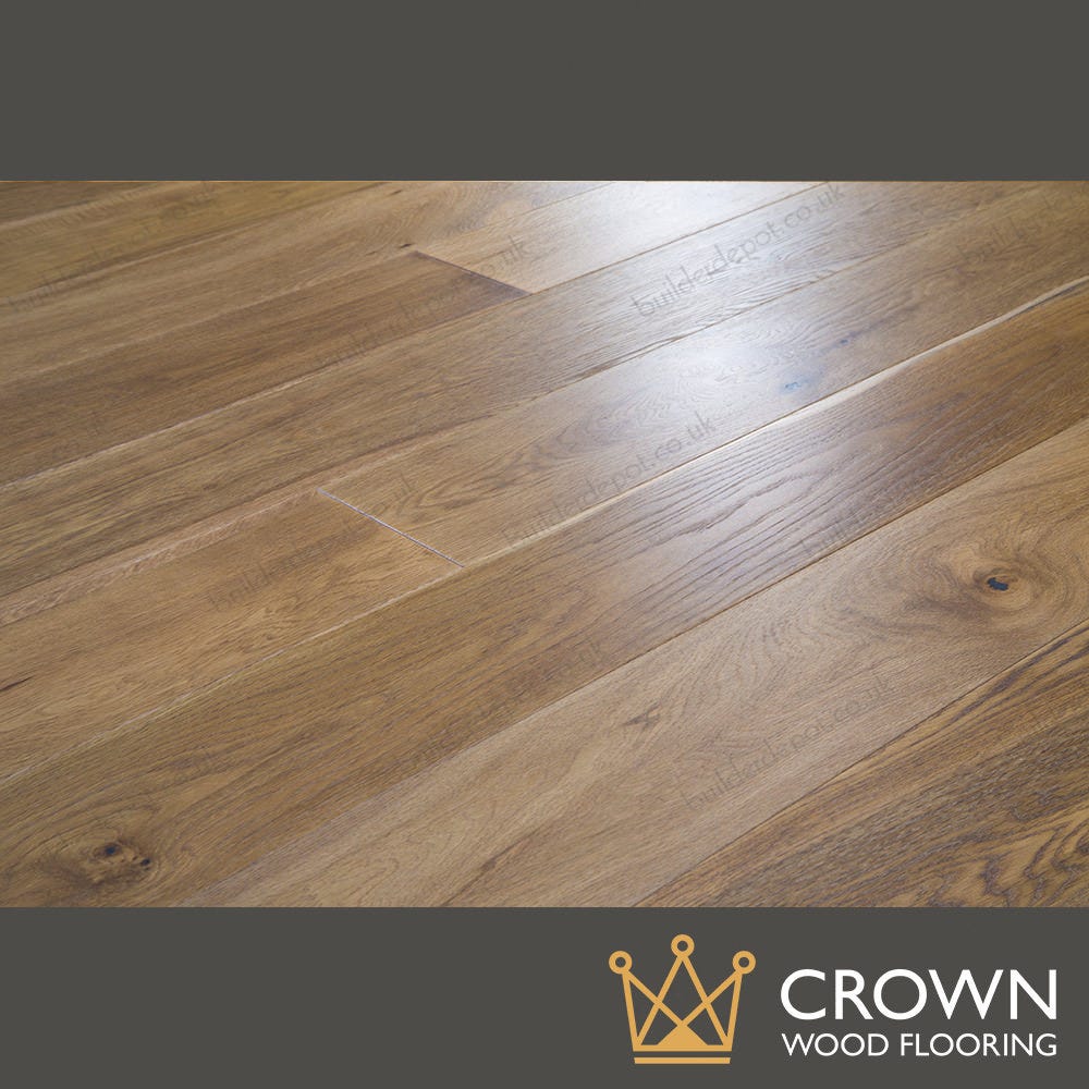 18 X 189mm Smoked Stained Oak Matt Lacquered T G Engineered Wood