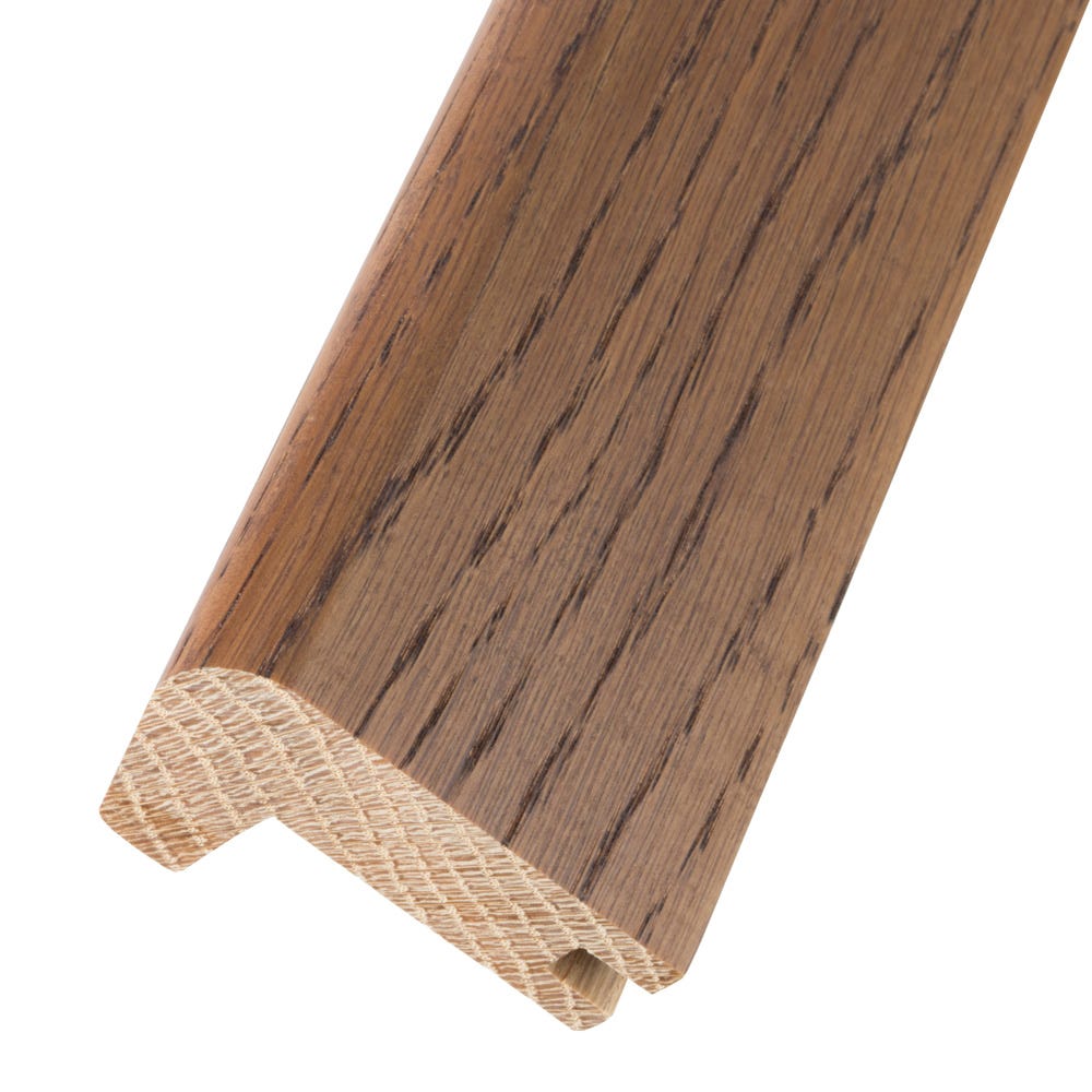 Solid Oak Stair Nosing 14mm Floors Walnut Stained 0.9m