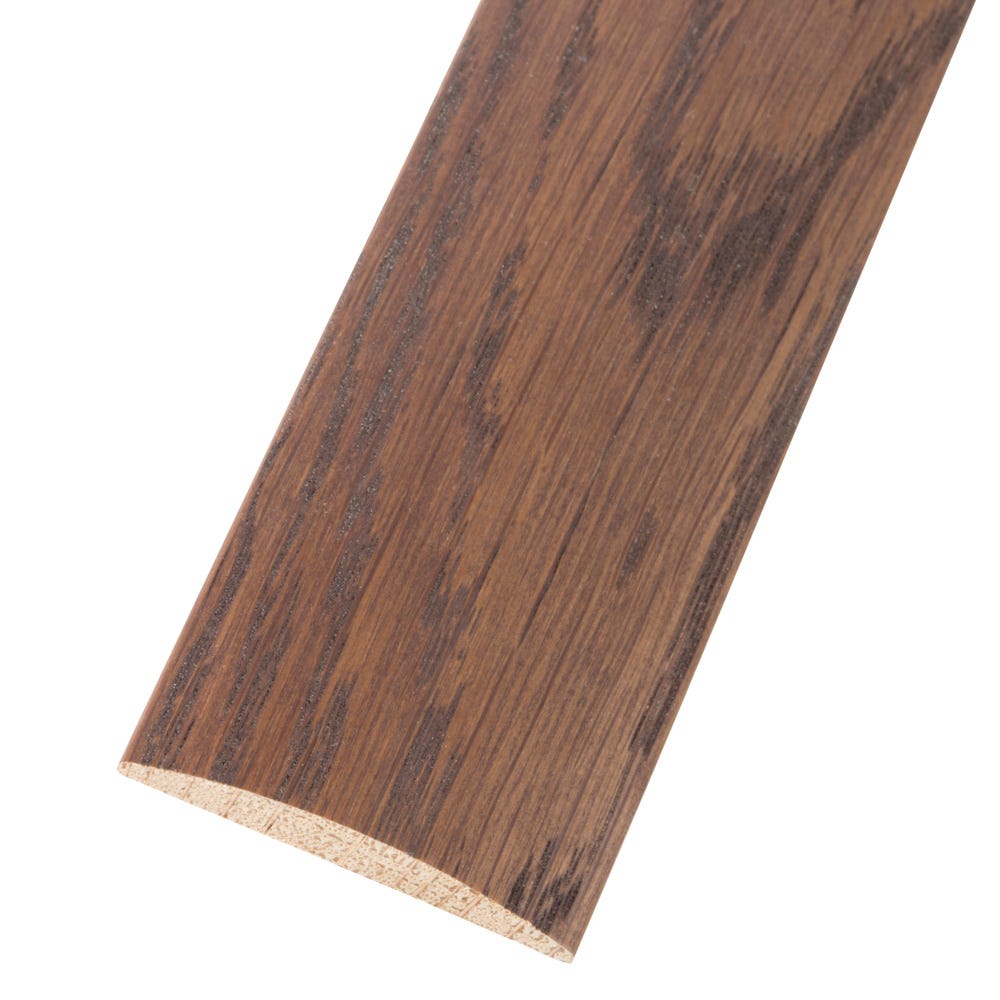 Solid Oak Cover Strip Walnut Stained 6 x 44mm 0.9m