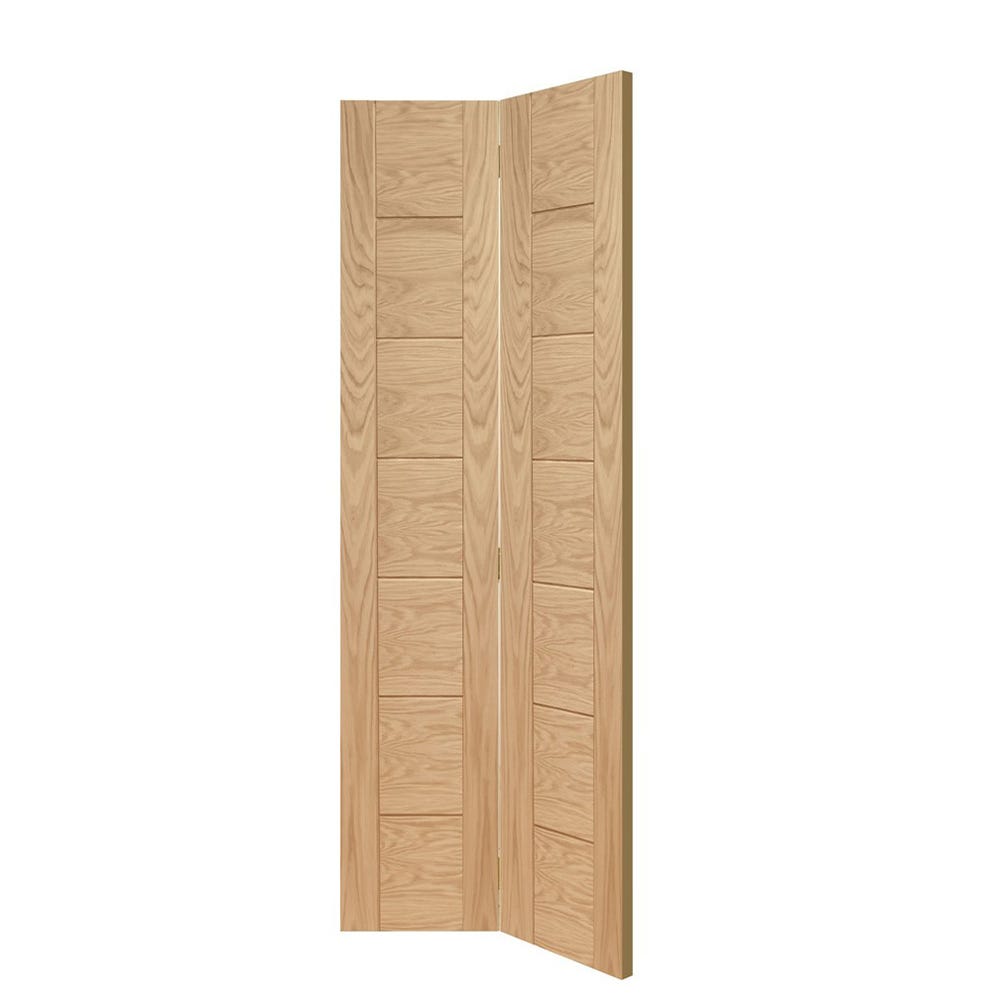 Xl Joinery Internal Oak Palermo 7 Panel Bi Fold Door