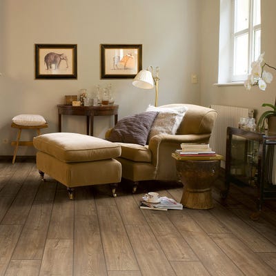 Quick Step Impressive IM1850 Scraped Oak Grey Brown Laminate Flooring