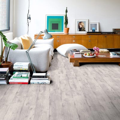 Quick Step Impressive IM1861 Concrete Wood Light Grey Laminate Flooring
