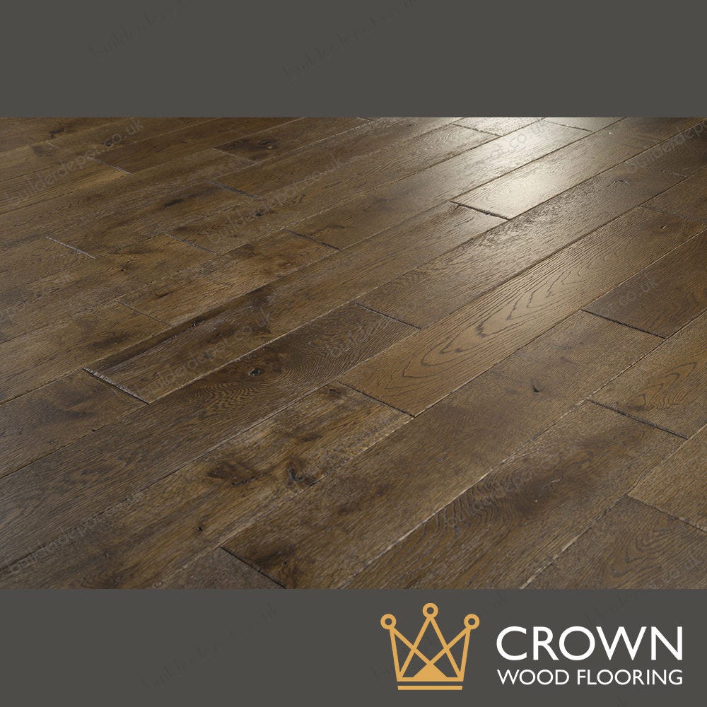 18 X 150mm Antique Oak Lacquered T G Engineered Wood Flooring