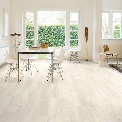 Quick Step Creo CRH3178 Charlotte Oak White Laminate Flooring