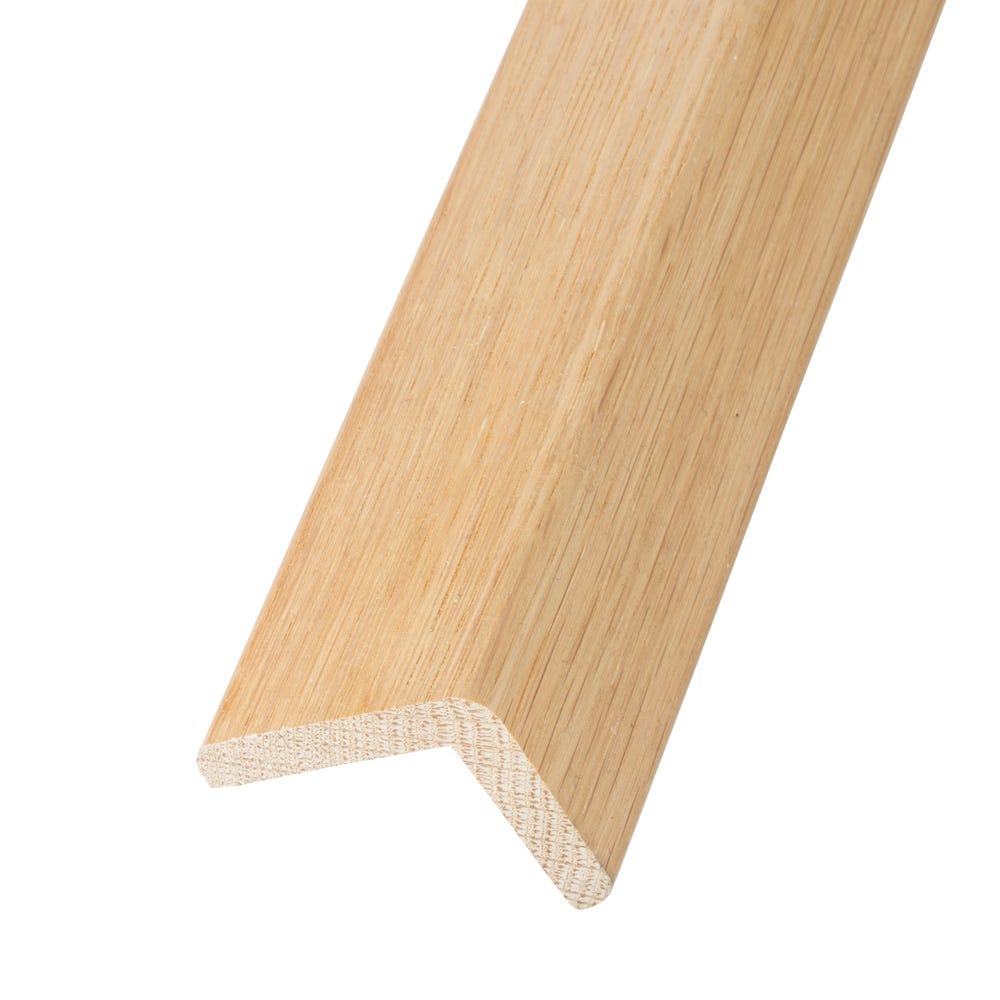 Solid Oak Stair Lipping Lacquered 40 x 40mm 2.35m