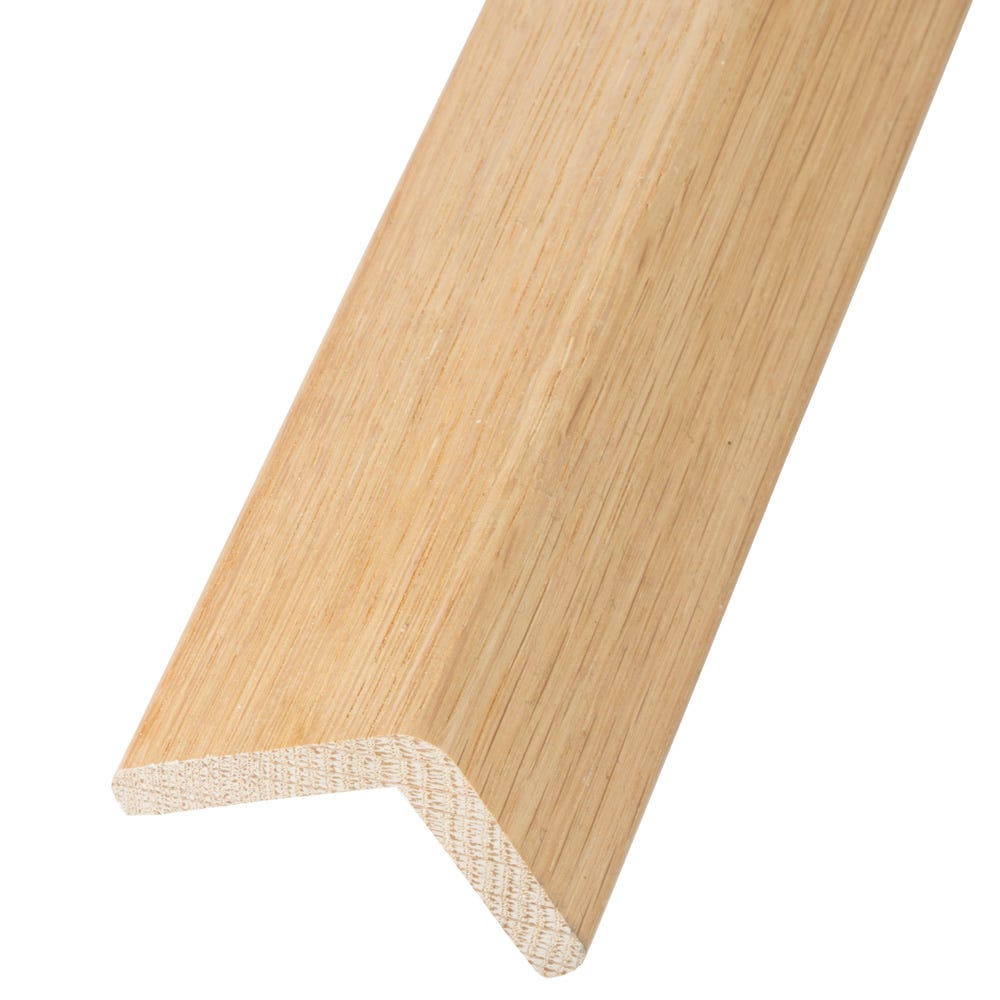 Solid Oak Stair Lipping Lacquered 40 x 40mm 0.9m