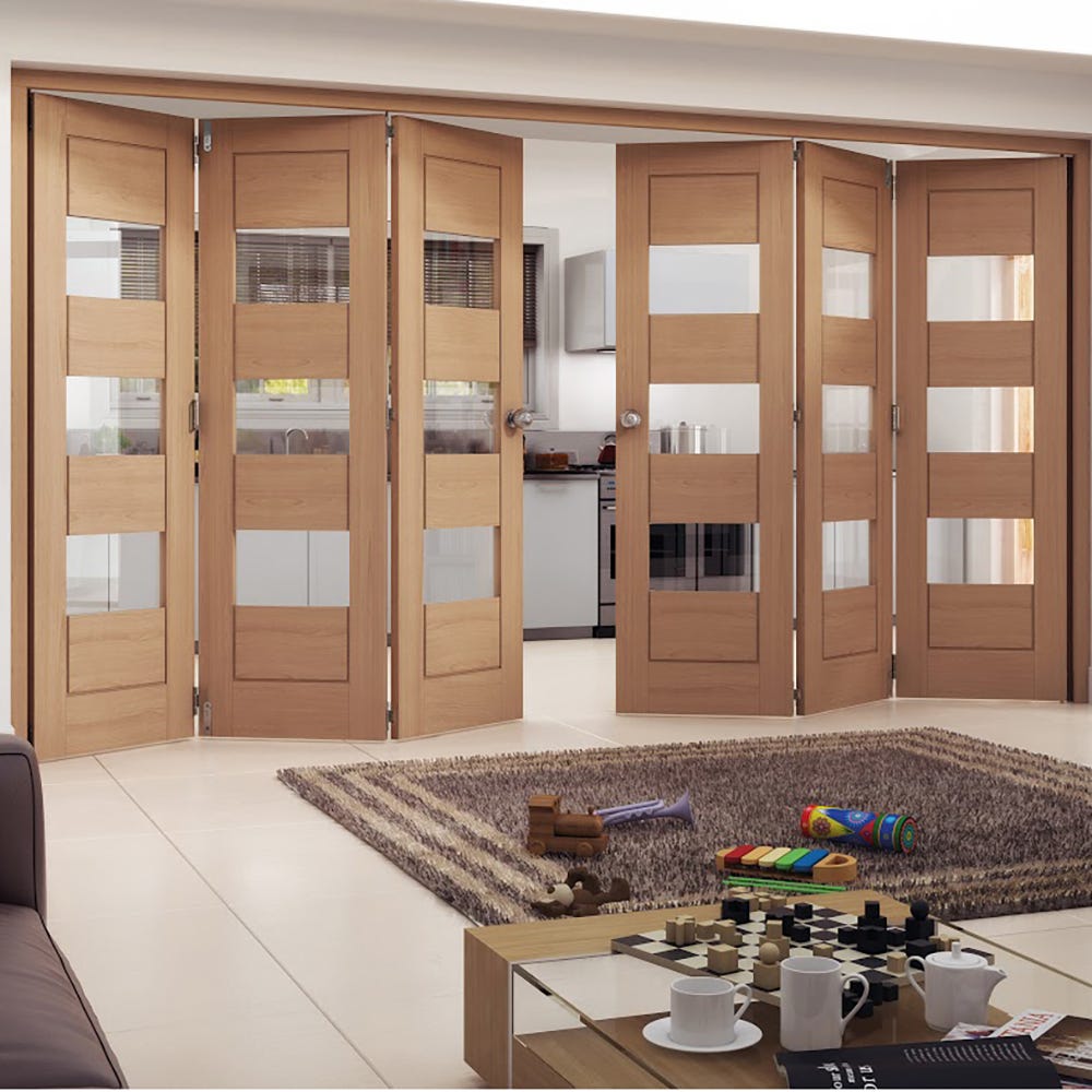 Jeld Wen Oak Oregon Cottage Horizontal Clear Glazed 6 Door 3 3