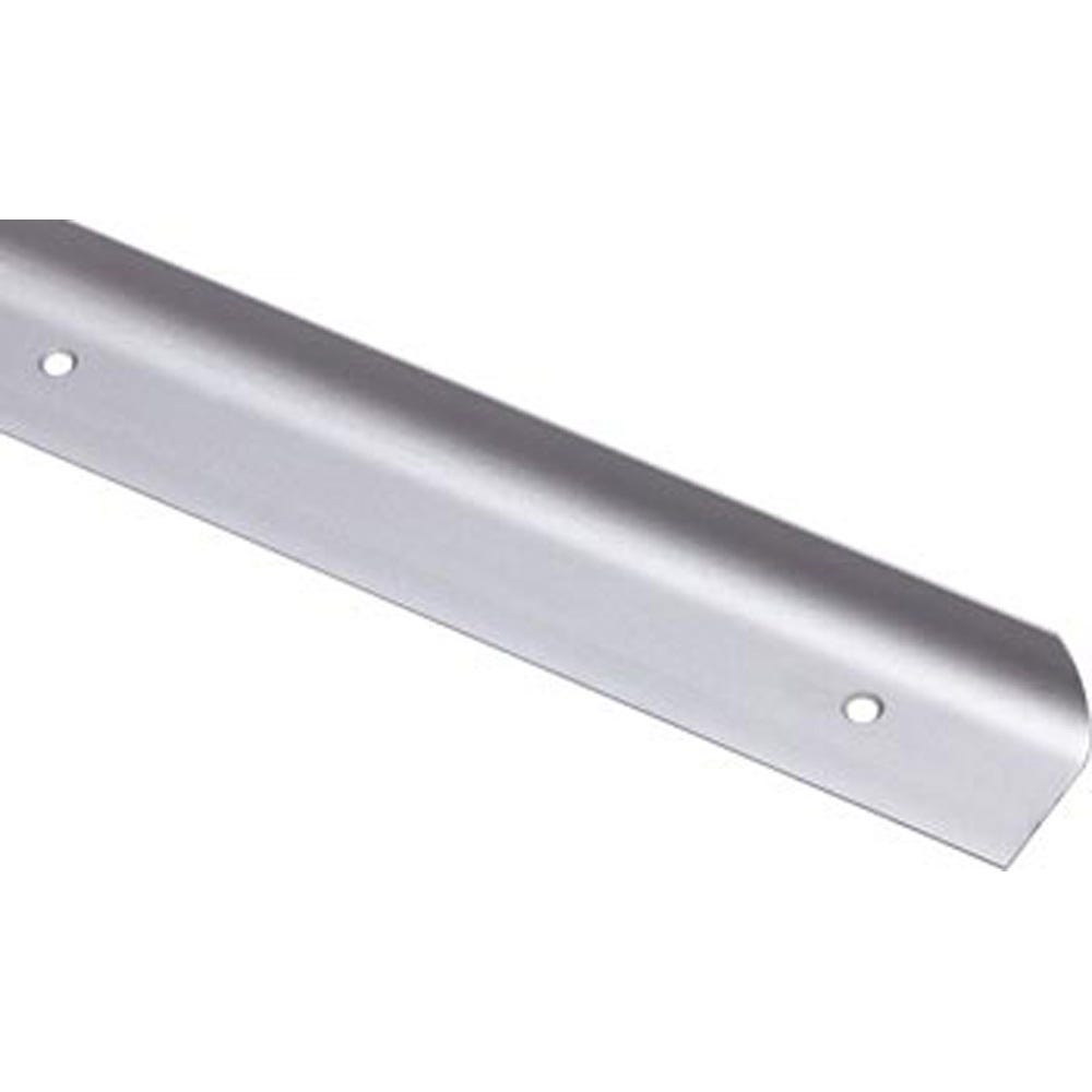 Unika 40mm Silver Aluminium Worktop Corner Joint 10mm Radius