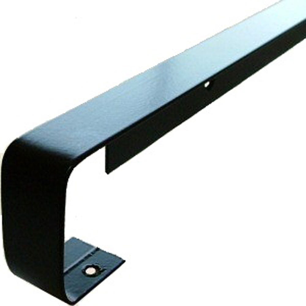 Unika 30mm Black Aluminium Worktop Butt Joint 10mm Radius