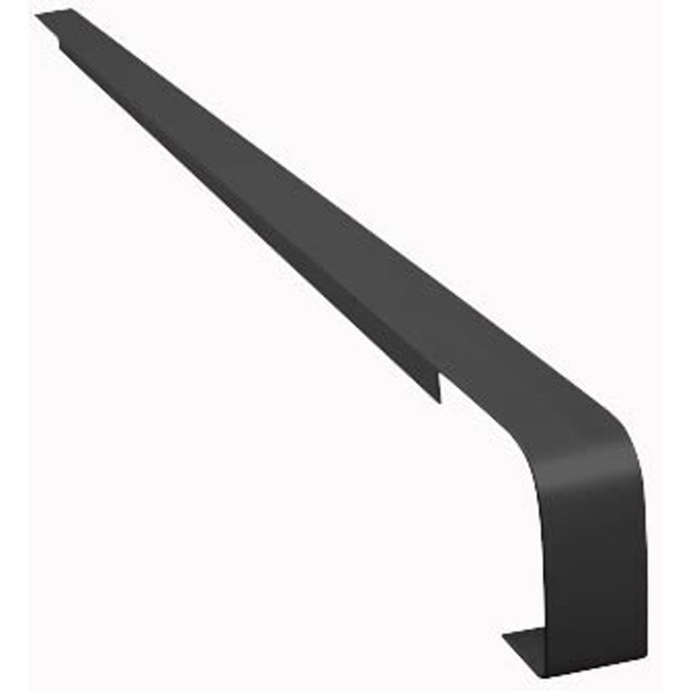 Unika 40mm Black Aluminium Worktop Butt Joint 6mm Radius